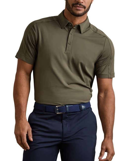 Rhone Green Performance Piqué Polo for men