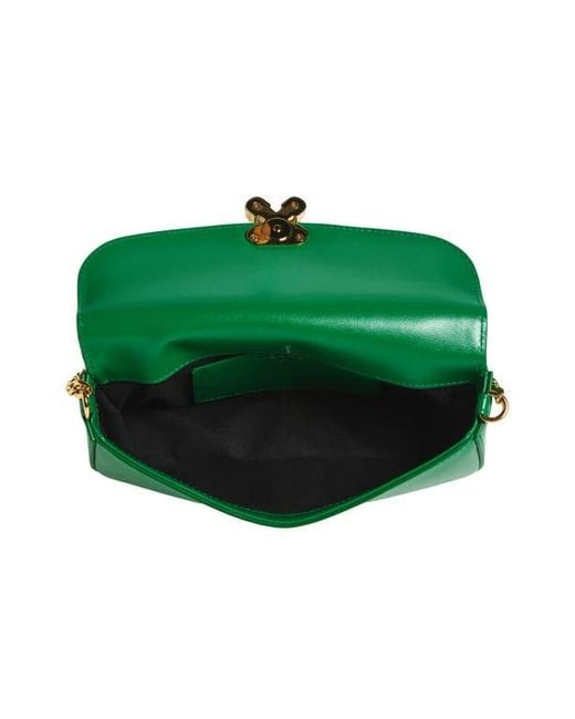 Alexander McQueen Green Small Skull Flower Shoulder Bag