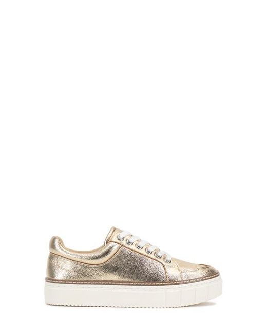 Vince Camuto Natural Randay Leather Platform Sneaker