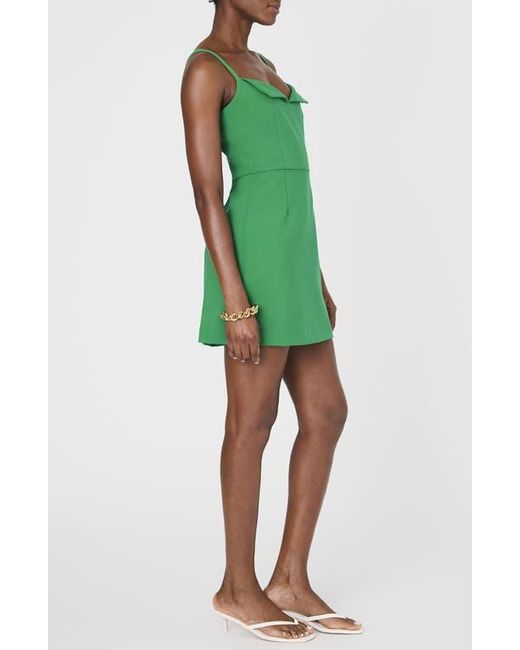 French Connection Green Whisper Foldover Minidress