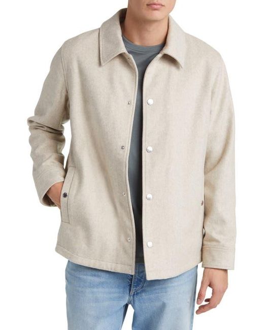 A.P.C. New Alan Oversize Wool Blend Jacket in Natural Lyst