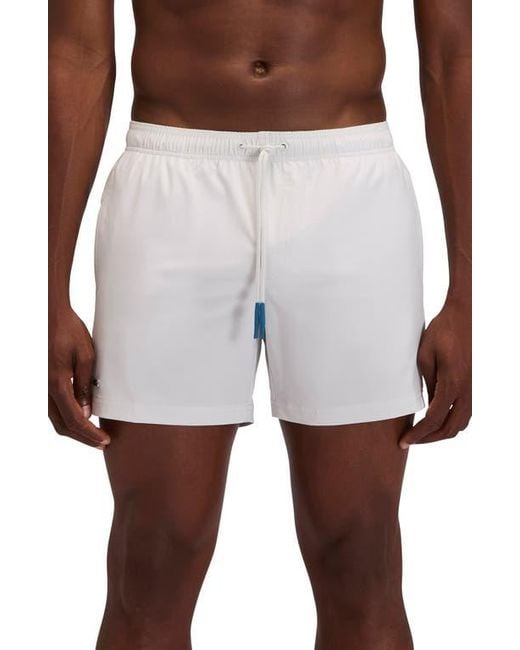 Sundek White Solid Swim Trunks for men