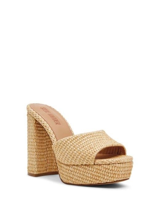 Steve Madden Natural Joel Platform Sandal