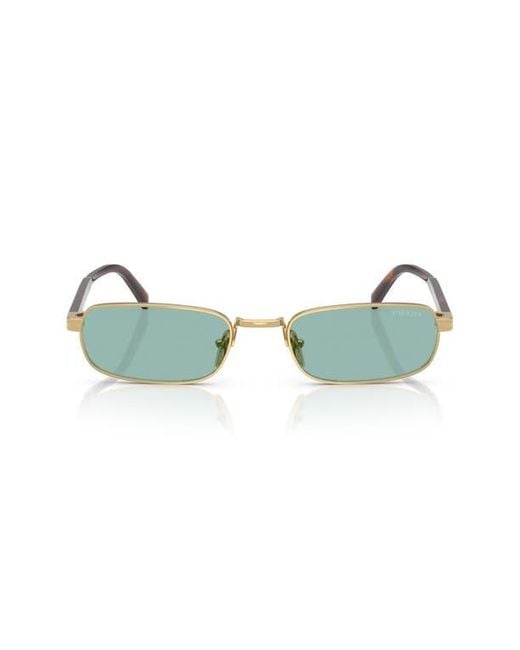 Prada Green 54Mm Rectangular Sunglasses for men