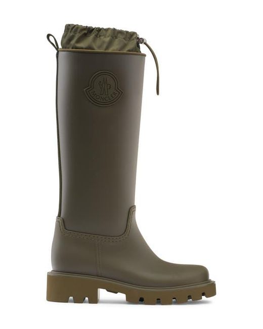 Moncler Green Kickstream Waterproof Rain Boot