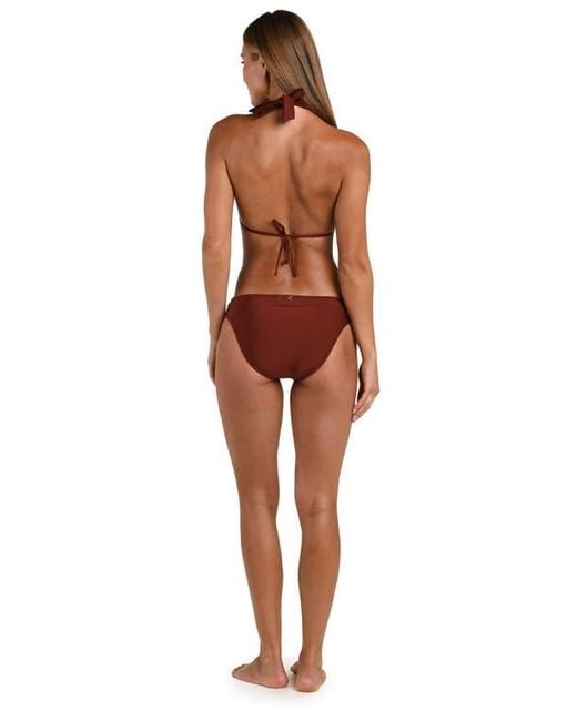 Sunshine 79 Brown Solids Triangle Bikini Top