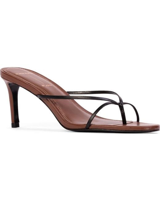 Black Suede Studio Brown Jade Slide Sandal