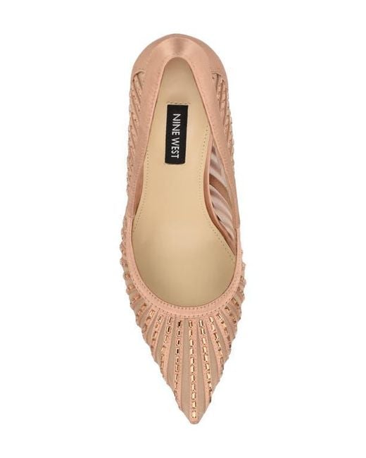 Nine West Natural Feresah Pointed Toe Pump