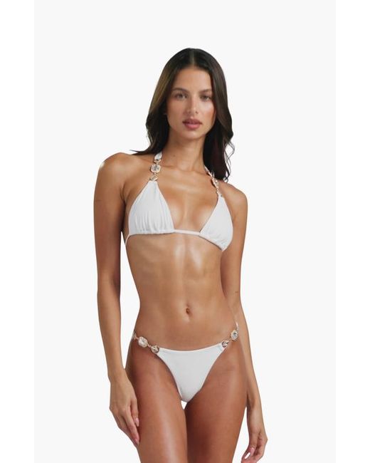 Beach Bunny Swimwear Brown Raja Triangle Top