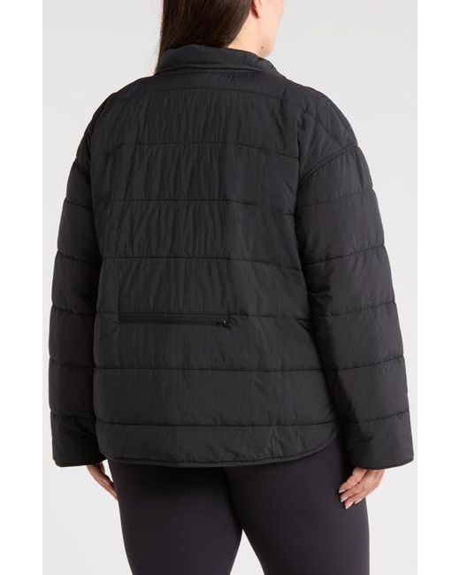Zella Black Quilted Packable Jacket