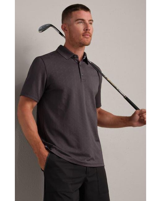 Rhone Black Fairway Performance Golf Polo for men