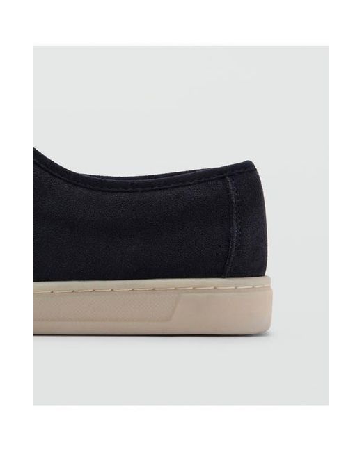 Mango Blue Suede Boat Shoe for men