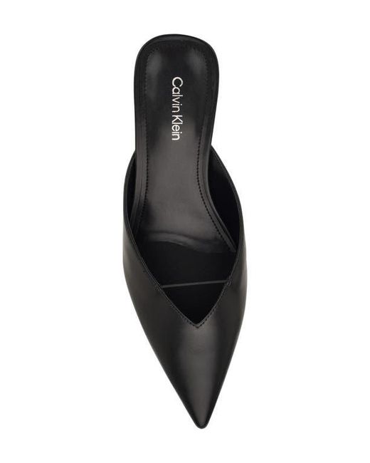 Calvin Klein Black Camily Pointed Toe Mule