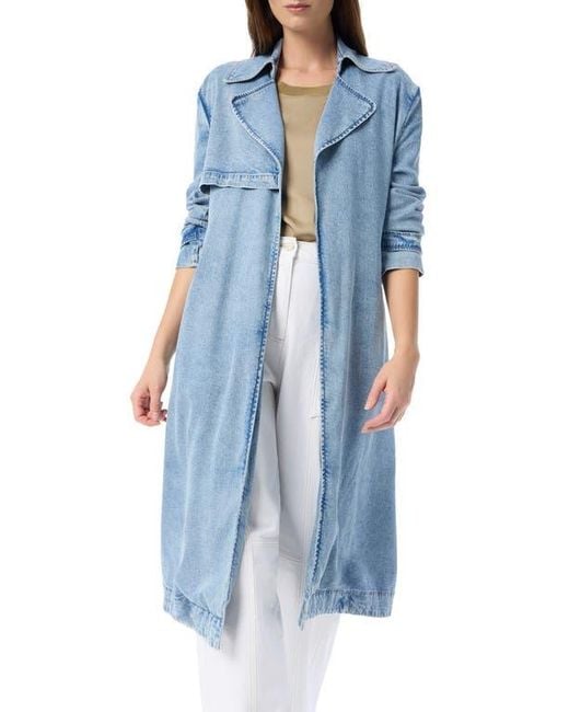 DO by Dee Ocleppo Women's Blue Cassie Denim Trench Coat