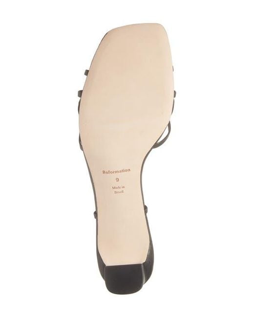 Reformation White Sally Slingback Sandal