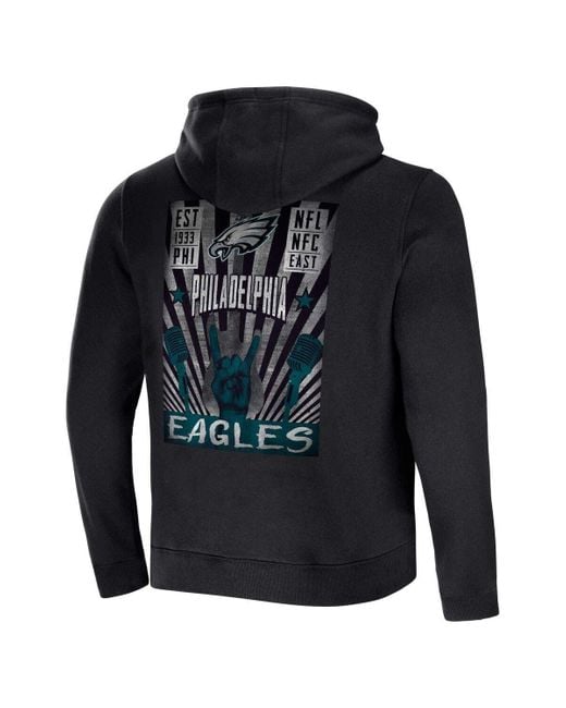 Men's NFL x Darius Rucker Collection by Fanatics Black Dallas Cowboys  Rocker Full-Zip Hoodie