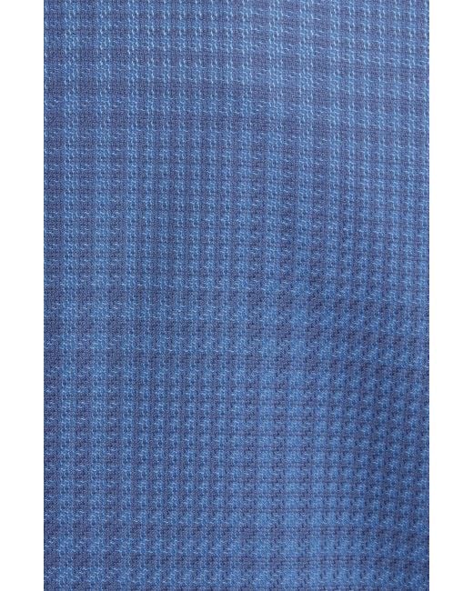 Boss Blue Hutson Plaid Wool Sport Coat for men