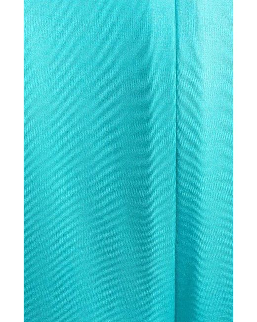 Carolina Herrera Women's Blue Ruched Long Sleeve Stretch Jersey Dress Carolina Herrera Women's Blue Ruched Long Sleeve Stretch Jersey Dress