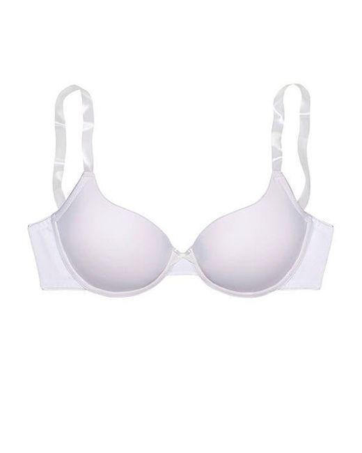 Lascana Brown Underwire Clear Strap T-Shirt Bra