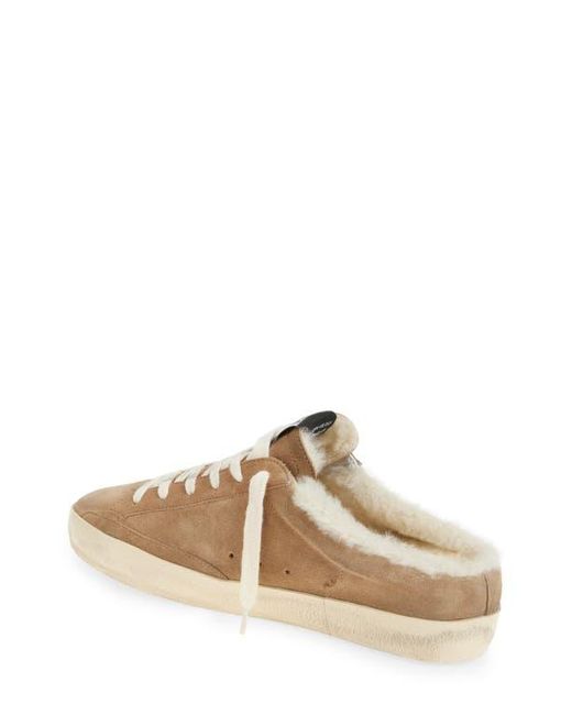 Golden Goose Deluxe Brand Multicolor Super-Star Sabot Genuine Shearling Lined Mule Sneaker
