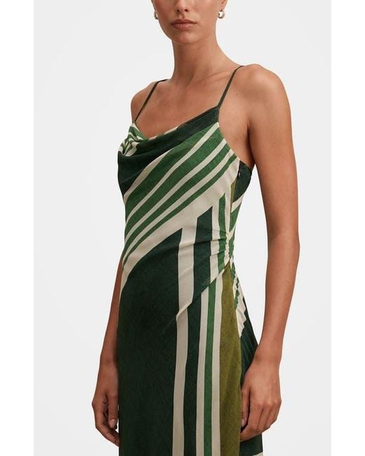 evernew green dress EVER NEW Annika Strappy Midi Dress in Green