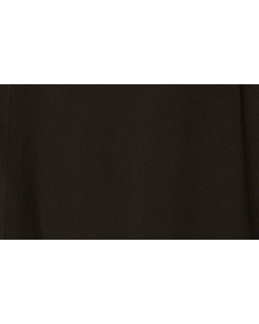 Donna Karan Black Sleeveless Belted A-Line Dress