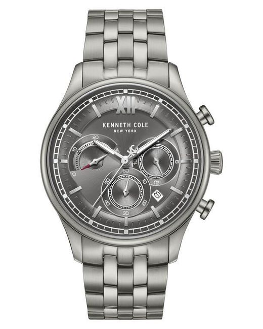 Kenneth Cole Gray Multi-Function Chronograph Bracelet Watch for men
