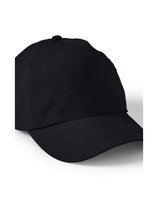 Lands' End Black Upf 50 Performance Hat for men