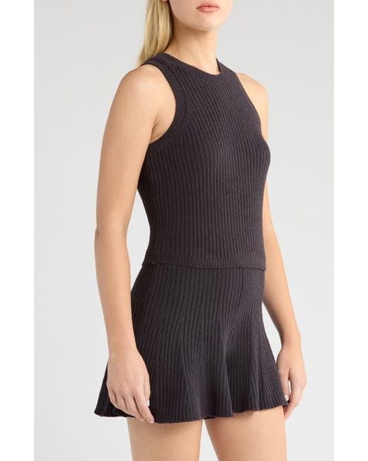 Ugg Black Elaenia Cozy Knit Lite Tank Sweater