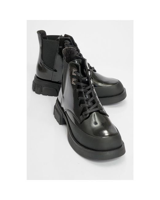 Prologue Shoes Black Challo Combat Boot
