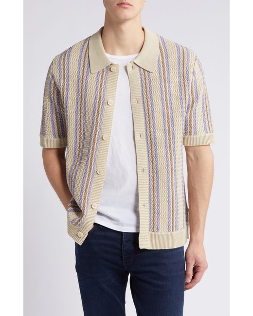 NN07 Multicolor Jackie Organic Cotton Short Sleeve Cardigan for men