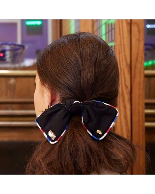 Lele Sadoughi Black Nba Bow Barrette