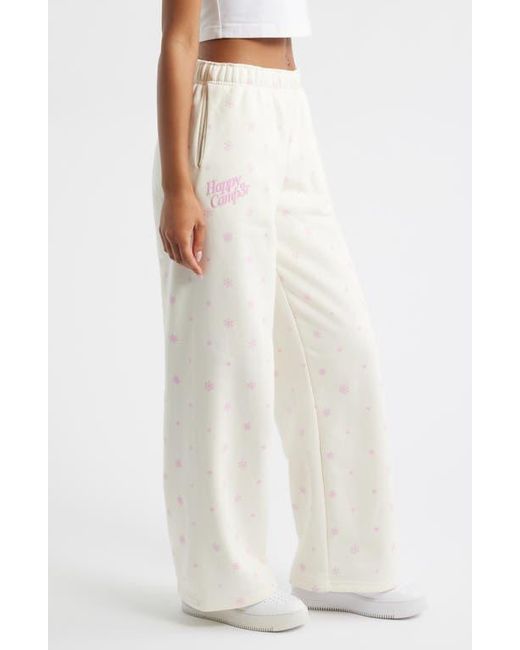 The Happy Camp3r White Flurry Core Sweatpants