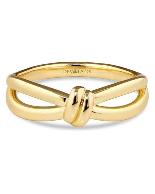 DEVATA Metallic Love Knot Ring