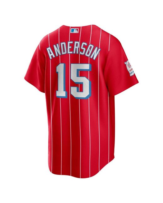 Nike Brian Anderson Red Miami Marlins City Connect Replica Player