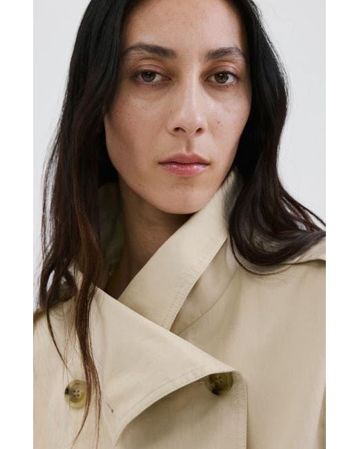 Mango Natural Crop Trench Jacket