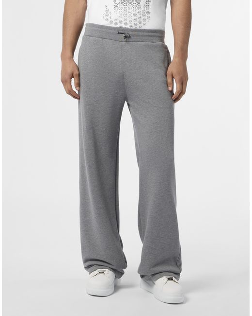 Philipp Plein Gray Jogging Pants Basic for men