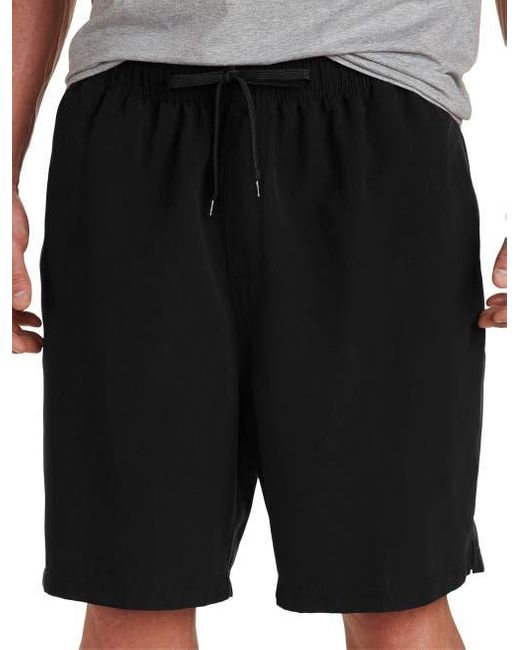 Harbor Bay by DXL Black Big & Tall Swim Trunks for men