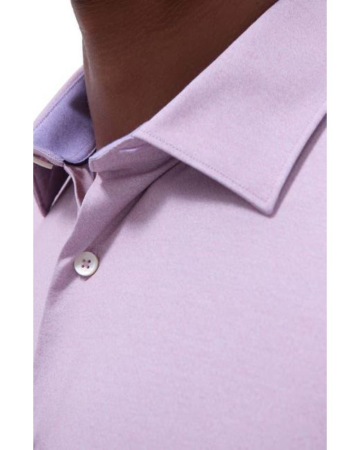 Bugatchi Purple Jimmy Ooohcotton Solid Button-Up Shirt for men