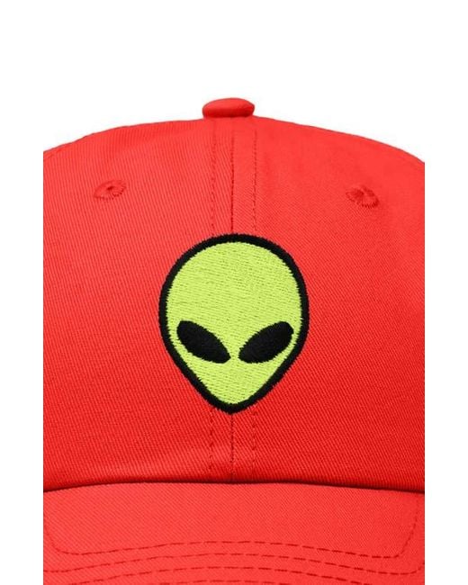 Alix Red Alien Dad Cap for men