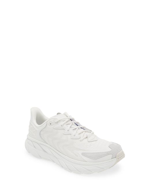 Hoka One One White Vibrant Bloom Clifton Ls Sneaker