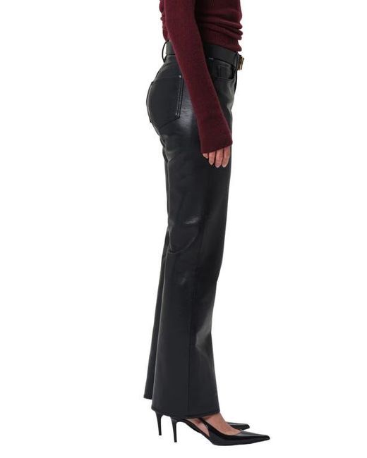 Citizens of Humanity Black Genova Coated Low Rise Bootcut Jeans