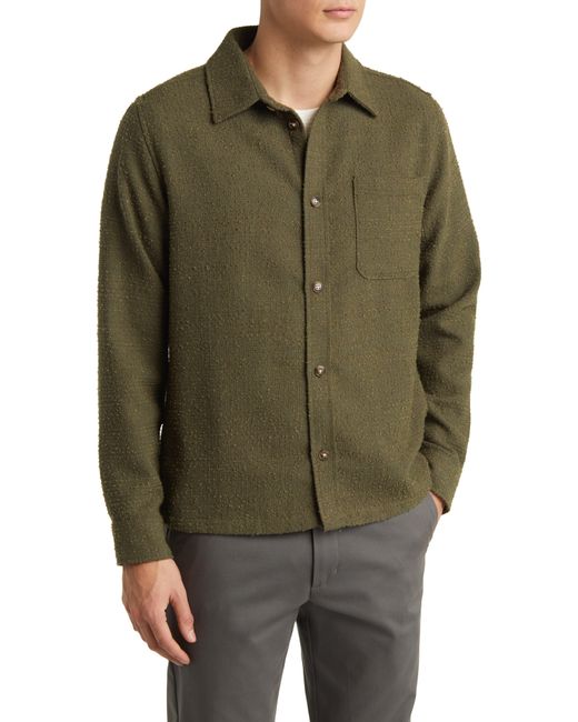 Les Deux Green Kevin Bouclé Button-up Shirt for men