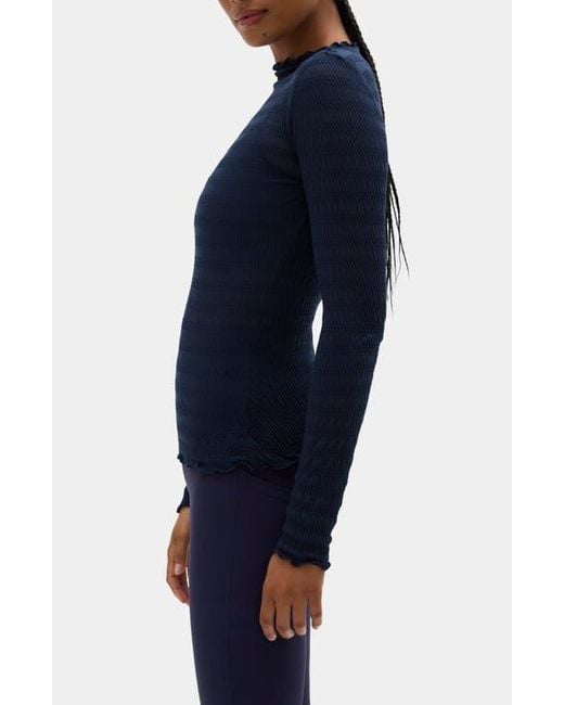 Halfdays Blue Ynes Texture Top