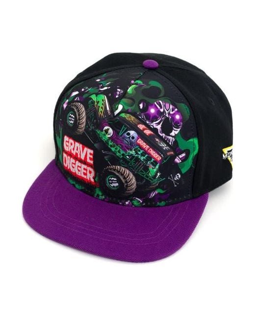 MONSTER JAM Pink Grave Digger Strapback Baseball Cap for men