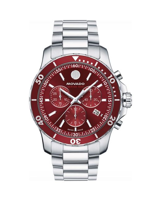 Movado Red Series 800 Chronograph Bracelet Watch, 42Mm for men