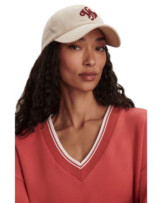 Varley Red Blithe Crop Sweatshirt