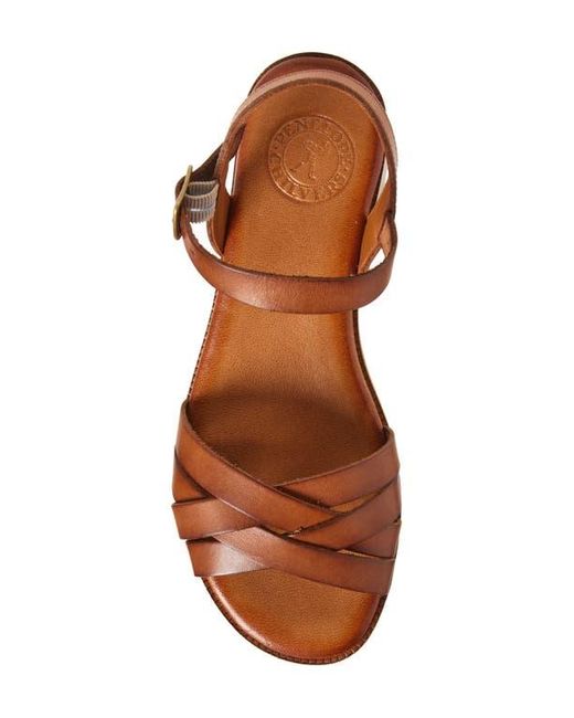 Penelope Chilvers Brown Shepherdess Ankle Strap Sandal