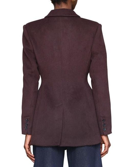 Avec Les Filles Purple Hourglass Blazer Coat