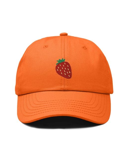 Alix Orange Strawberry Hat